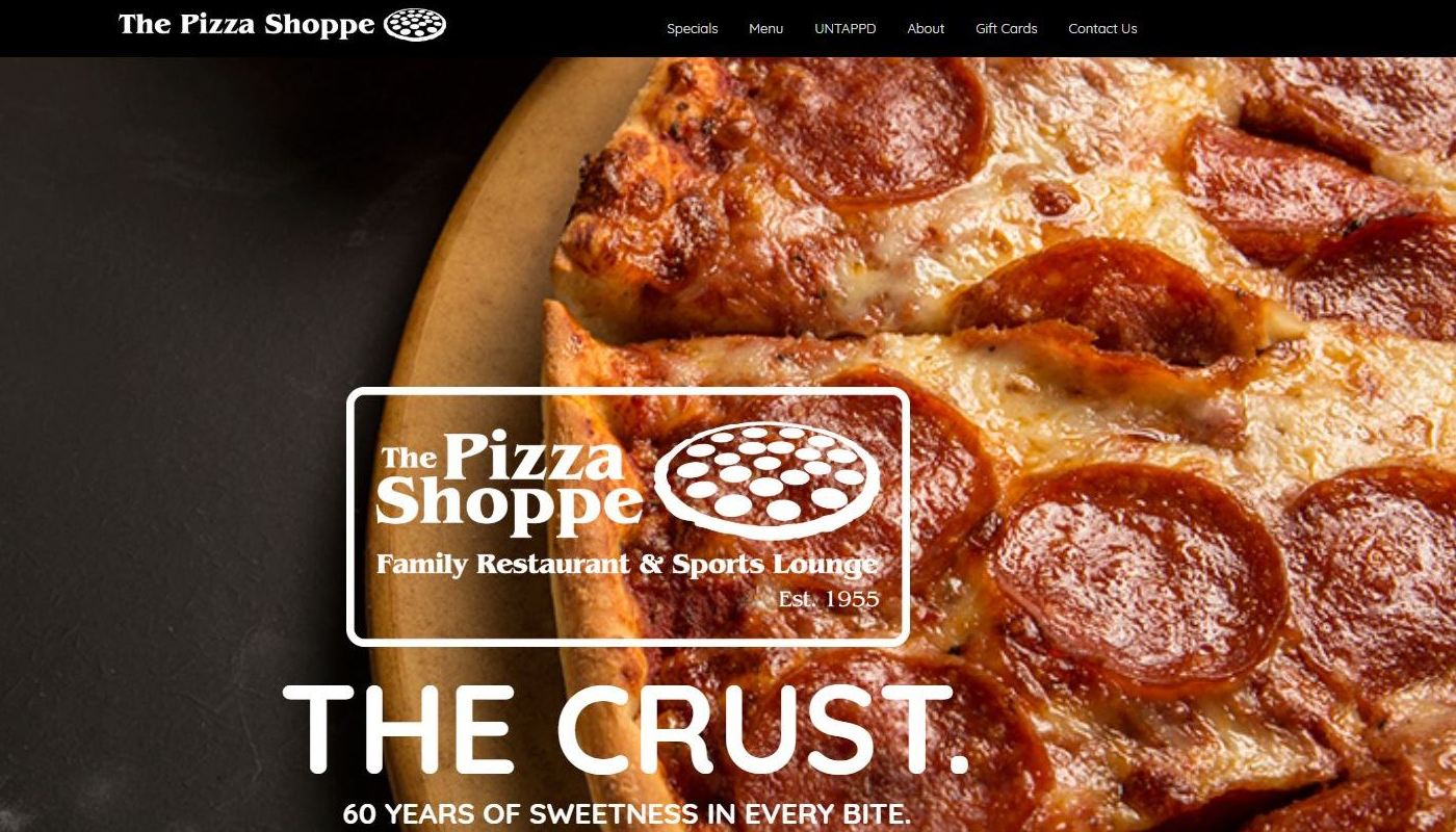 Pizza Shoppe WordPress Website Design Worcester MA
